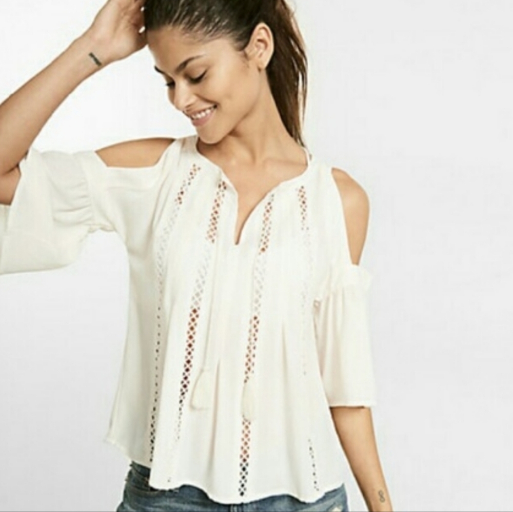 New Express Cold Shoulder Blouse
